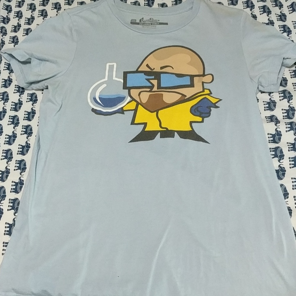 Women's Dexter White shirt Breaking Bad XXL